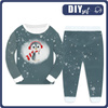 CHILDREN'S PAJAMAS " MIKI" - ALBI THE WINTER PENGUIN - Elastic cotton knit fabric (98/104)