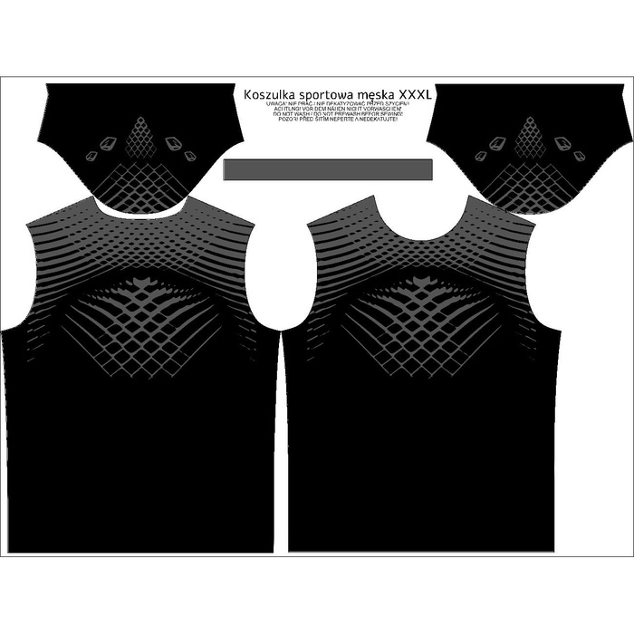 MEN’S SPORTS T-SHIRT - GYM HERO - sewing set