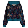 Cropped hoodie (IDA) - FLOWERS wz.63 - sewing set - S