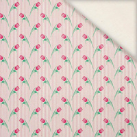 TULIPS / stripes - Slub Weave