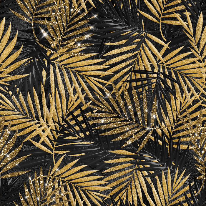 Black & Gold Glamour wz.1 - teplákovina s elastanem ITY