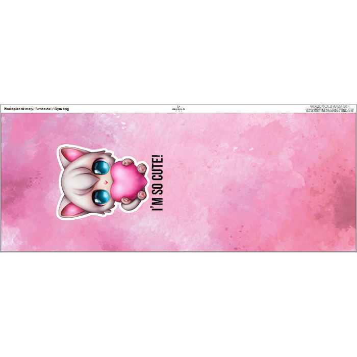 GYM BAG - SWEET CAT Pat. 1 - small