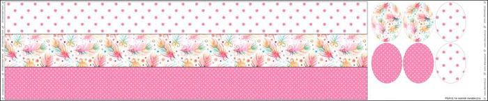 EASTER WREATH - RAINBOW FEATHERS - sewing set