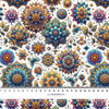 BUNTE MANDALA m. 6 - schnelltrocknende Webware