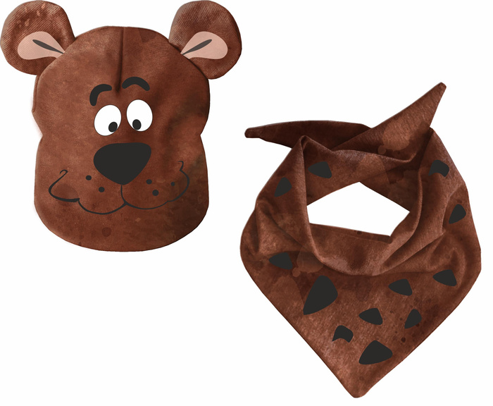 DZIECIĘCA CZAPKA I CHUSTA (TEDDY) - DETECTIVE 44-47