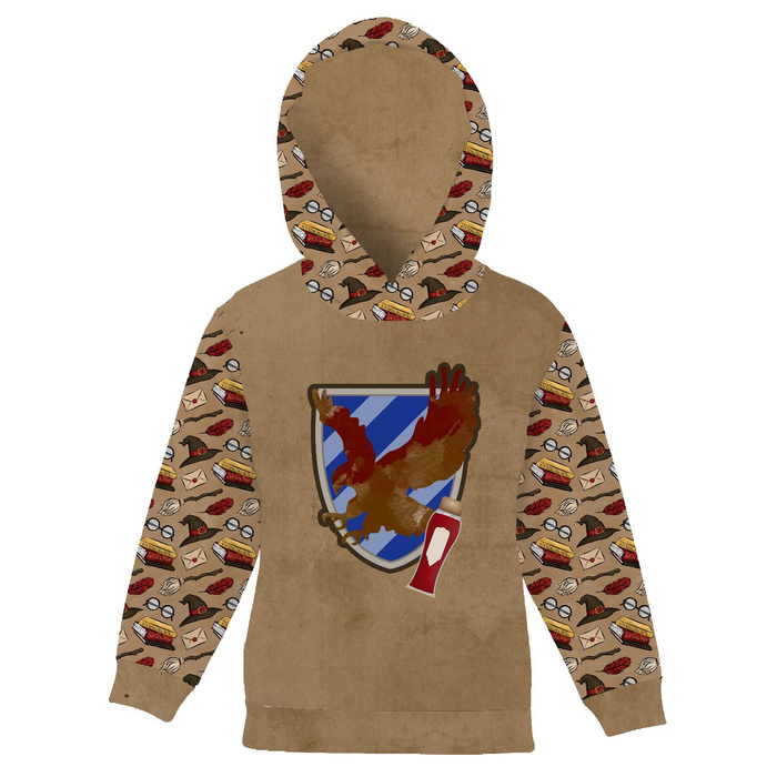 KINDER HOODIE - WAPPEN Ms. 3 (ZAUBERSCHULE) - Sommersweat (122/128)