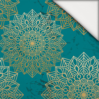MANDALA m. 5 / smaragd - leichte Maschenware angeraut