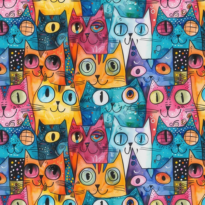 NEON CATS WZ.2 - Single Jersey