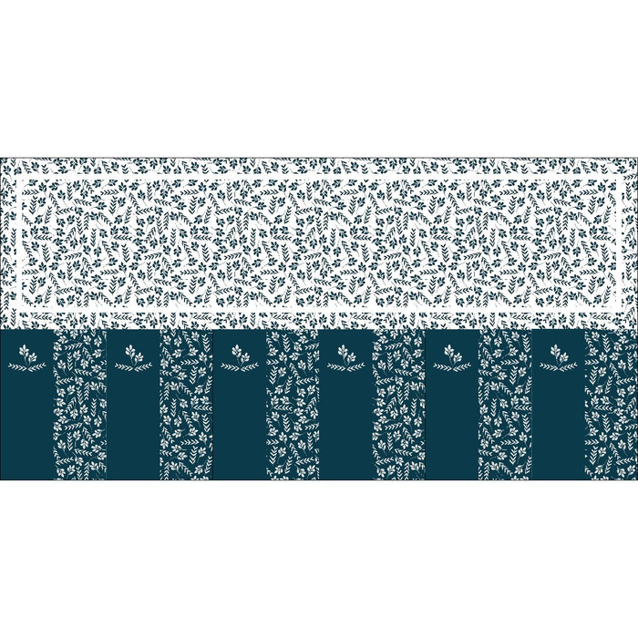 NAPKINS AND RUNNER - SMALL LEAVES pat. 2 - sewing set