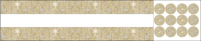 CHRISTMAS WREATH - HOME / jute - sewing set