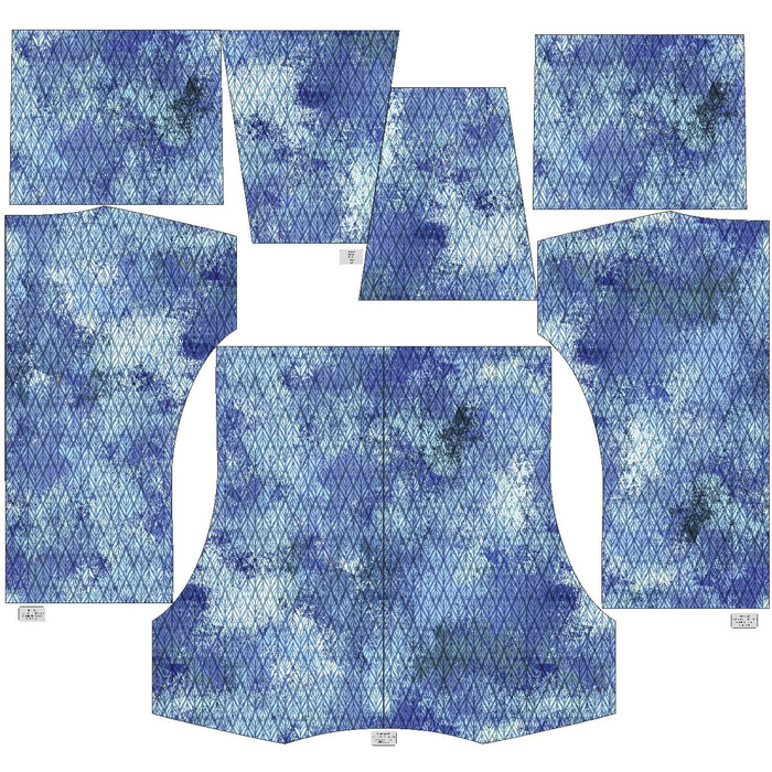 MIKINA NETOPÝR S NÁKRČNÍKEM (FURIA) - ZIMNÍ PLETENEC (WINTER IS COMING) - teplákovina XXL