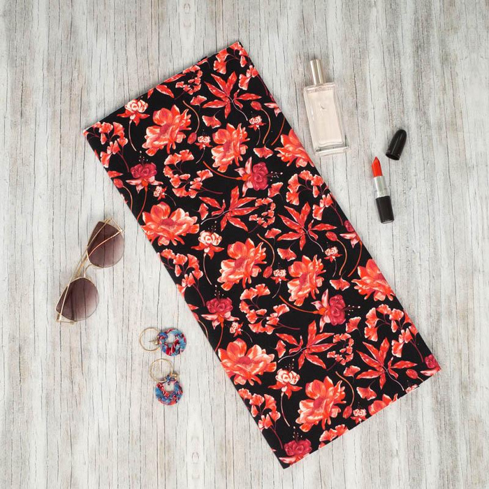 RED FLOWERS pat. 3 (RED GARDEN) - softshell