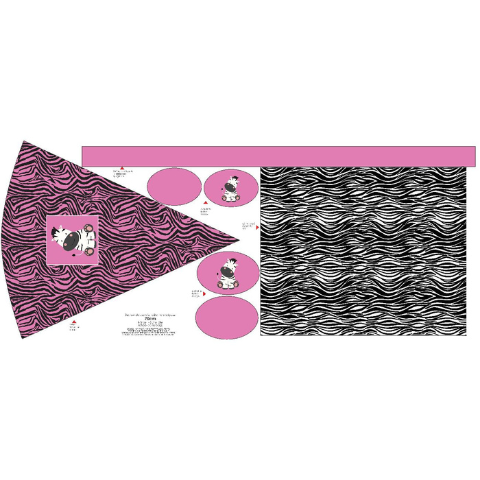 First Grade Candy Cone - NEON ZEBRA PAT. 1 - sewing set