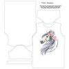 KINDER T-SHIRT  - PFERD m. 2 - Single Jersey