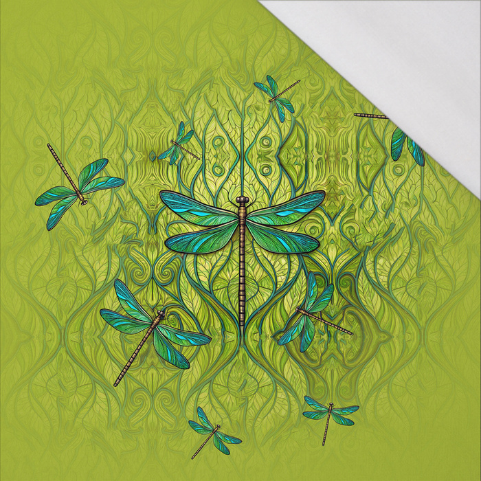 Stained Garden wz. 12 - panel (60cm x 50cm) SINGLE JERSEY 