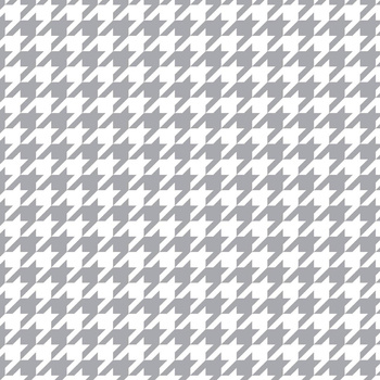 GREY HOUNDSTOOTH / WHITE - single jersey