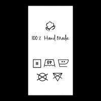 Care tag - 40 degrees - big - 9 pcs set