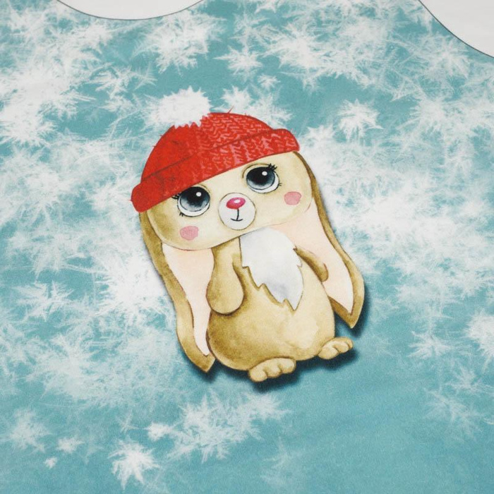 CHILDREN'S PAJAMAS " MIKI" - MIA THE WINTER BUNNY - Elastic cotton knit fabric (134/140)