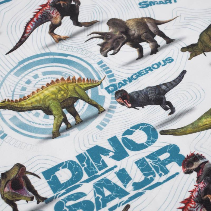 DINO VISIER / weiß - bio single jerset mit Elastan  Sommersweat