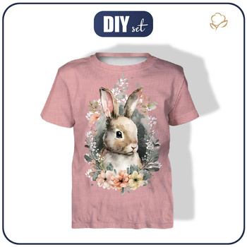 KID’S T-SHIRT - BABY BUNNY - sewing set (140/146)