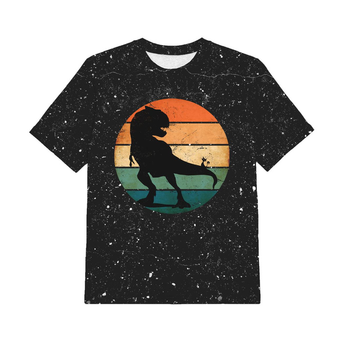 KID’S T-SHIRT - TYRANNOSAURUS / black - single jersey ITY