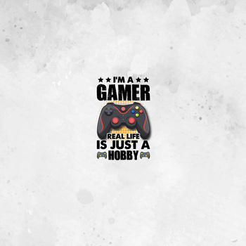 GAMER / white - panel (60cm x 50cm)