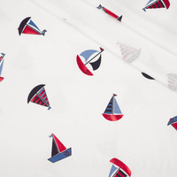 SAILING SHIPS pat. 2 / white - single jersey