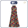 SUKIENKA "DALIA" MAXI (S-M) - FLOWERS WZ.48 - zestaw do uszycia 