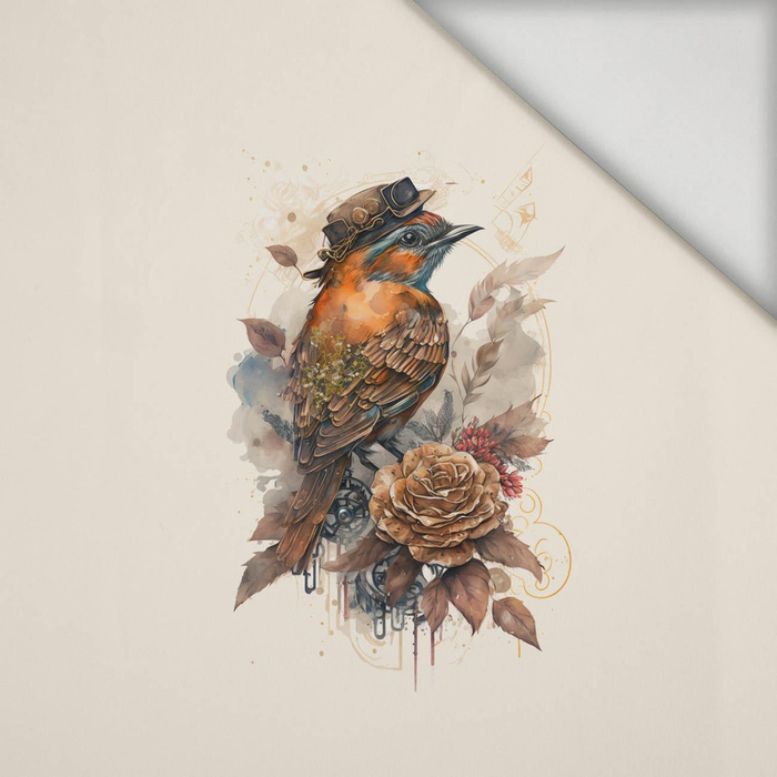 STEAMPUNK BIRD - Panel (60cm x 50cm) lycra 300g