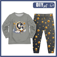 CHILDREN'S PAJAMAS " MIKI" - SLEEPING PENGUIN - sewing set (86/92)