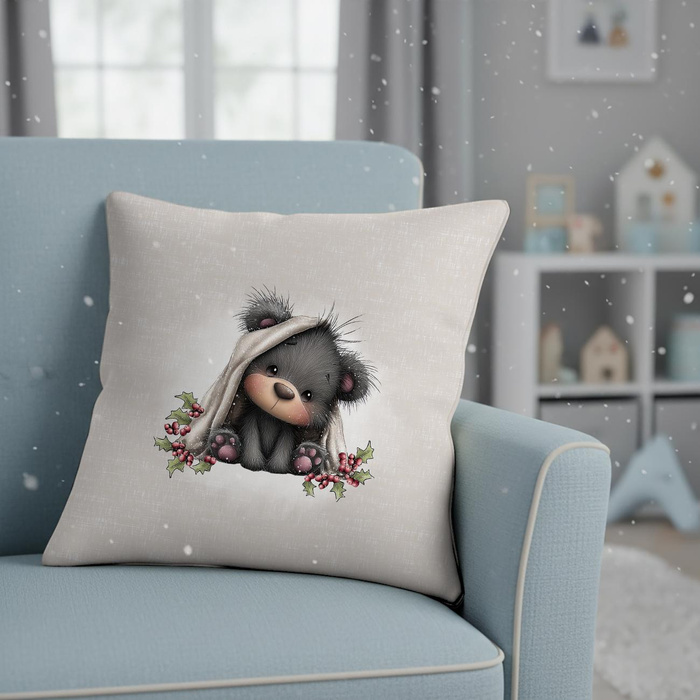 WINTER ANIMALS wz.8 - panel (60cm x 50cm)   Baumwoll Webware