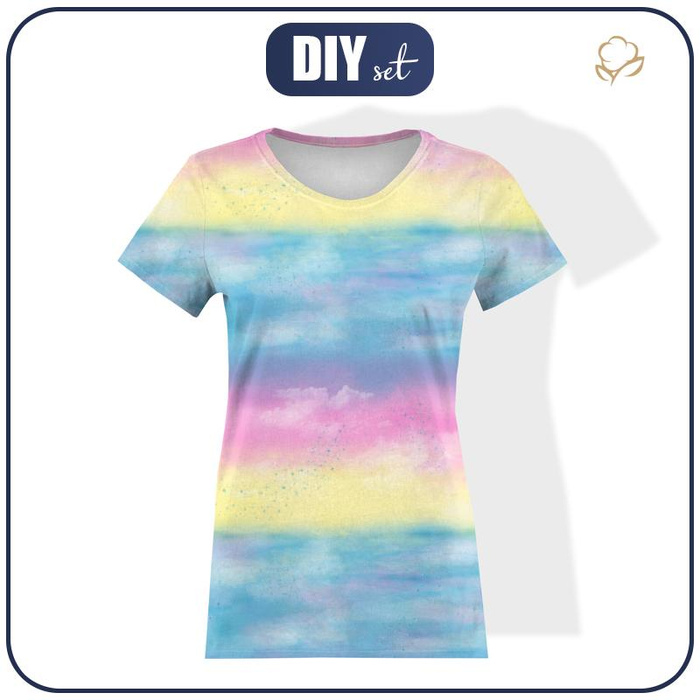 DAMEN T-SHIRT - REGENBOGEN-OZEAN Ms. 2 - Single Jersey M