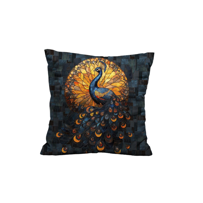 STAINED GLASS WZ.9 - Paneel (60cm x 50cm) Hydrophober angerauter Wintersweat