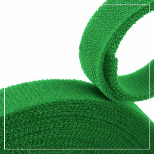 Nylon Velcro Hoop Tape 20 mm complet - GREEN