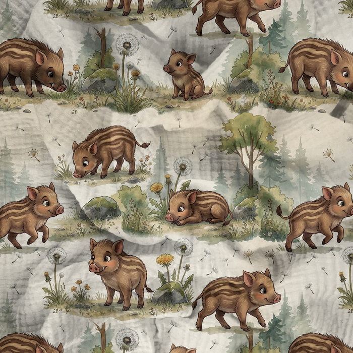 WILD BOAR WZ. 1 - Cotton muslin