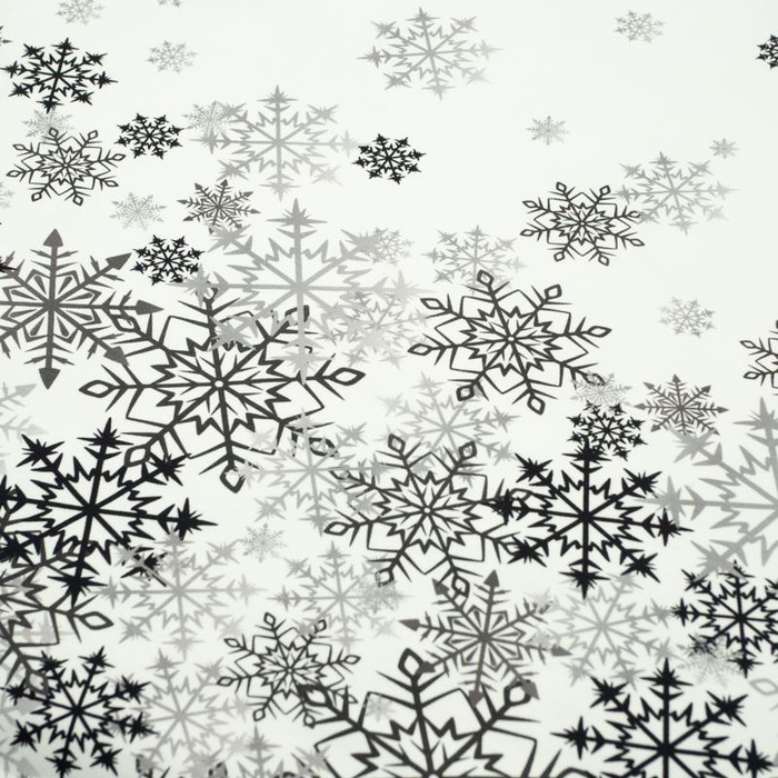 SCHNEEFLOCKEN / grau - Paneel Sommersweat 