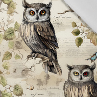 PASTEL BIRDS WZ. 4 (EULEN) - Viskose Webware