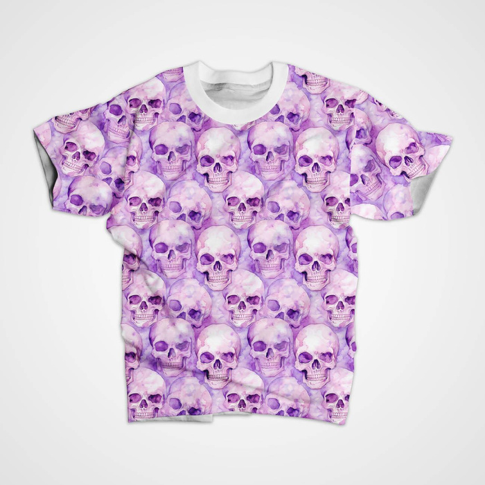 PASTEL SKULL - lycra 300g