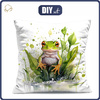 POLŠTÁŘ 45x45 - WATERCOLOR FROG - Sada šití