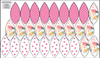 7 EASTER EGGS SEWING SET - RAINBOW FEATHERS