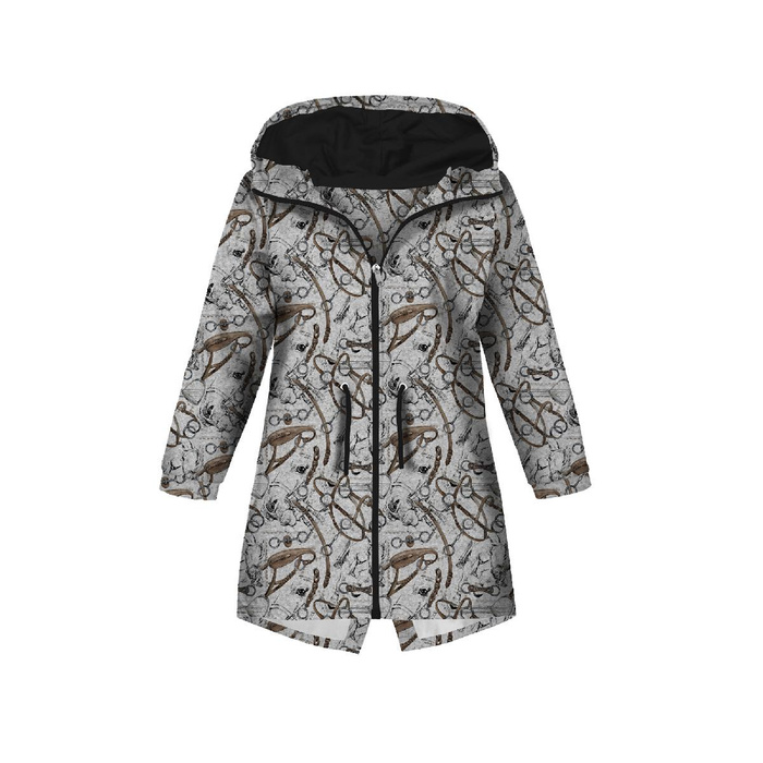 KIDS PARKA (ARIEL) - HORSE-RIDING (HOBBIES AND JOBS) / acid - softshell (158-164)