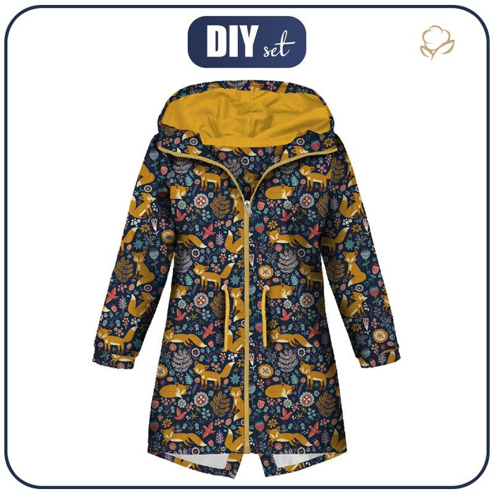 KIDS PARKA (ARIEL) - FOXES IN THE FORREST - softshell (146/152)