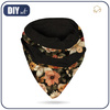 BUTTON SCARF - autumn flowers wz.2 - sewing set
