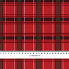 CHECK PAT.5 / red - Cotton woven fabric