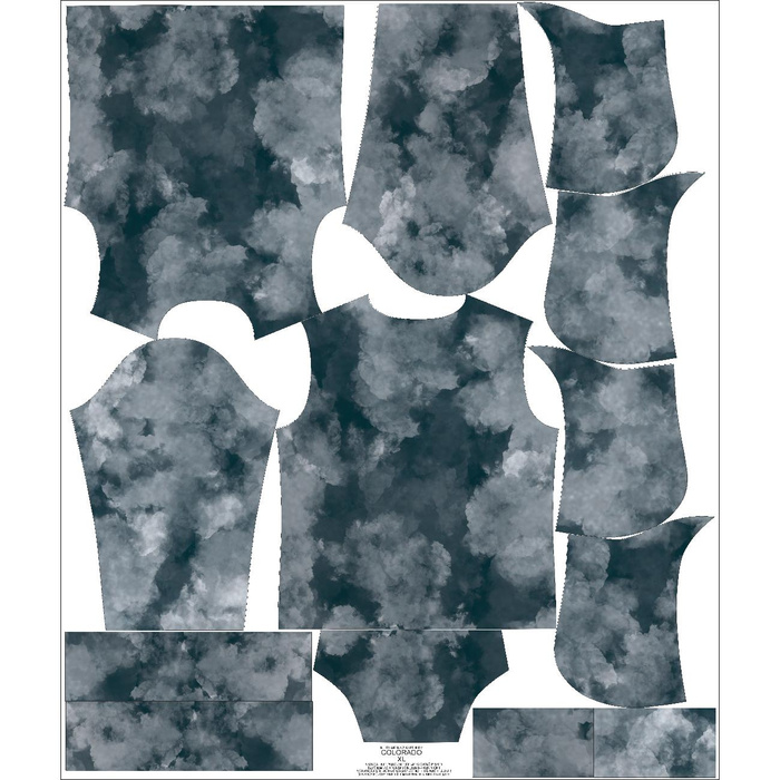 PÁNSKÁ MIKINA S KAPUCÍ (COLORADO) - SMOKE - Sada šití L