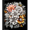 BOUQUET OF FLOWERS WZ.7 - Paneel (60cm x 50cm)- Single Jersey mit Elastan ITY