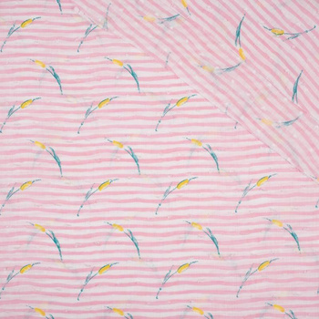SWEET FLAG / pink - Cotton batiste with knots
