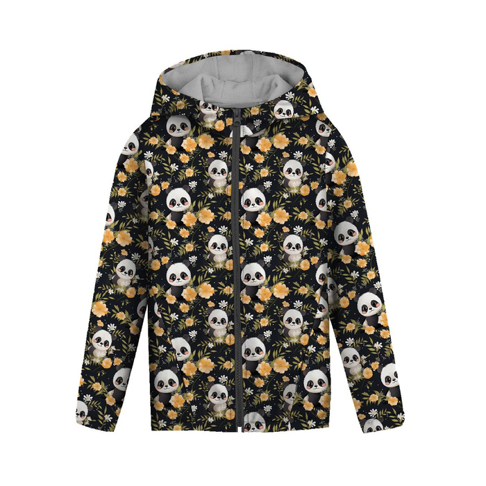 KIDS JACKET TEDDY (ZOE) - PANDY / FLOWERS - sewing set (98/104)