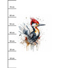WATERCOLOR WOODPECKER - panel (75cm x 80cm) lycra 300g