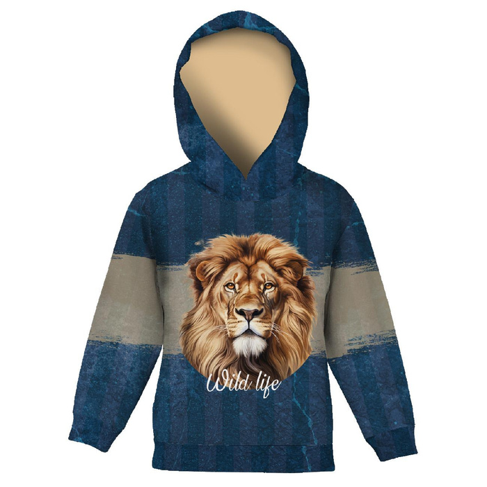 KINDER HOODIE (ALEX) - LION  - Sommersweat (122/128)